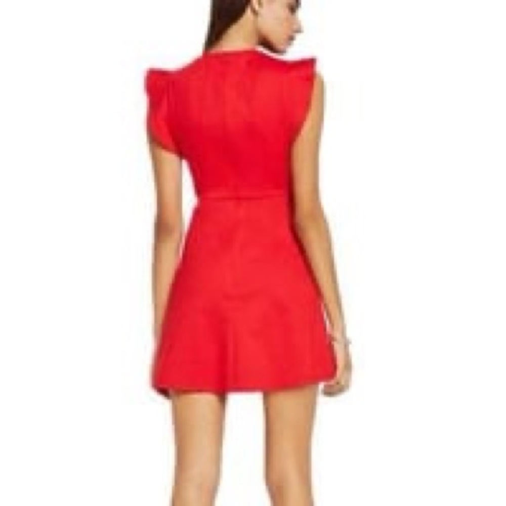BCBGeneration Vibrant Red Mini Dress | Wedding Guest | Party Dress - Picture 2 of 5